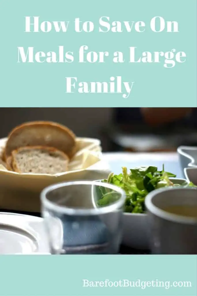how to save on meals for a large family or large group