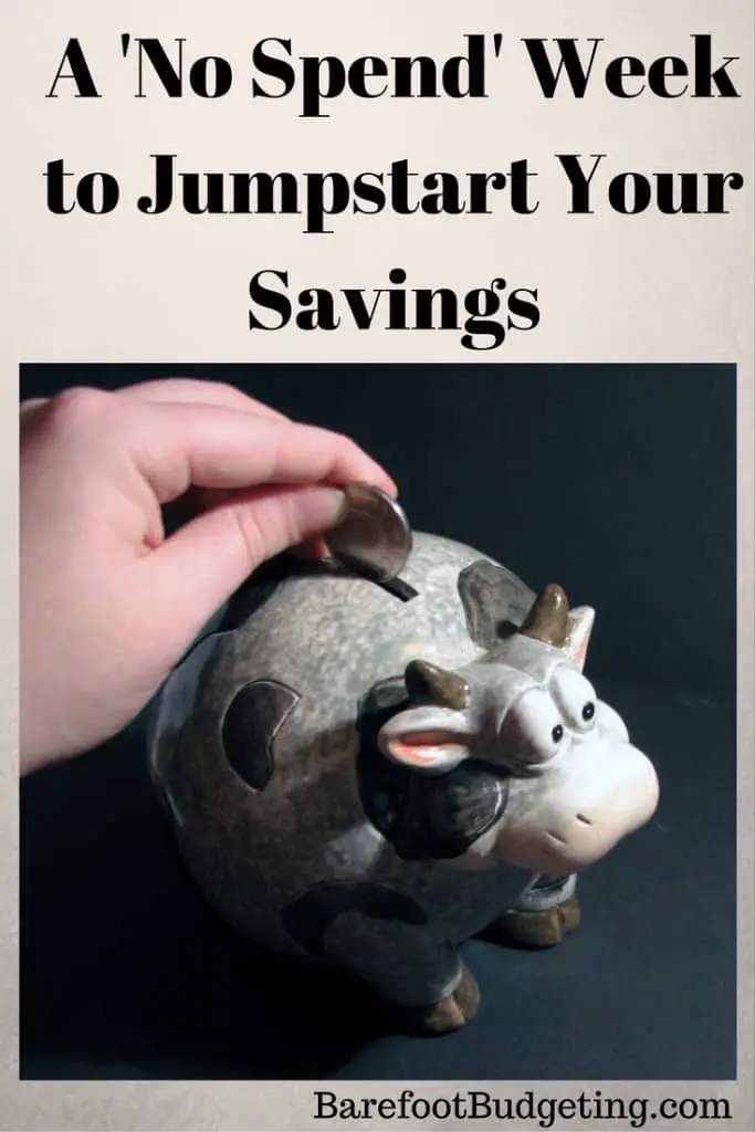 no spend week or weekend to jumpstart savings 