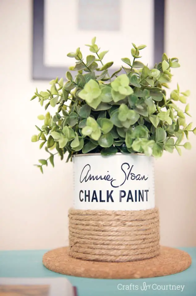diy paint can upcycle planter