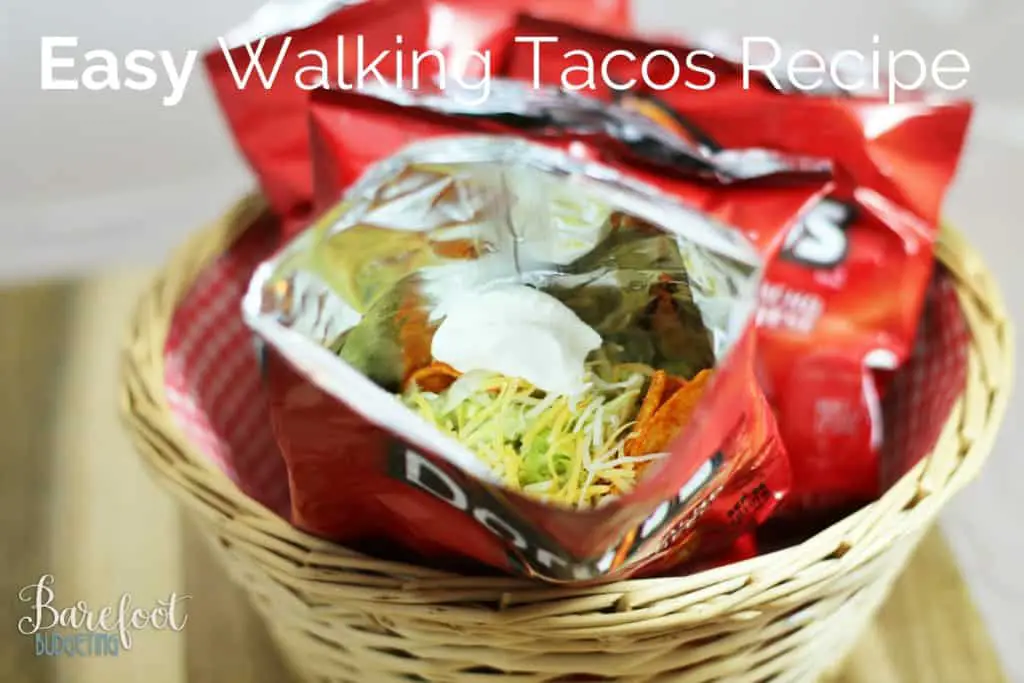 This easy walking tacos recipe is a fun and easy appetizer that is great for all kinds of parties!