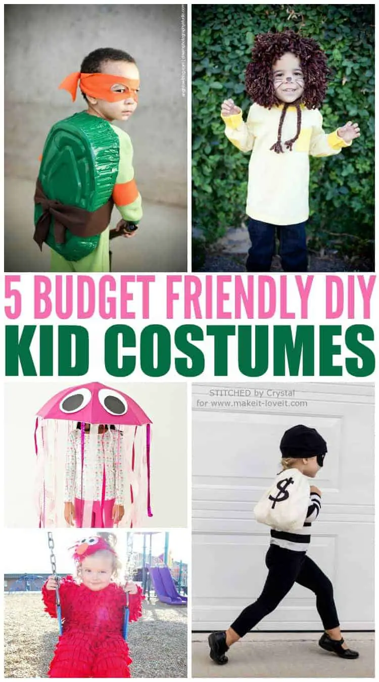 5 Easy DIY Homemade Kids Halloween Costumes