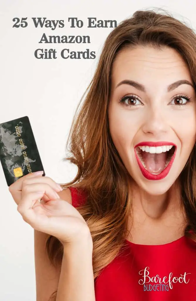 Learn these 25 different ways to earn Amazon gift cards so you can lighten the financial load this year with great deals on Amazon!