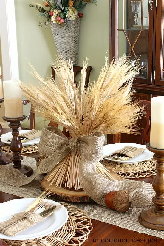 frugal table decor 