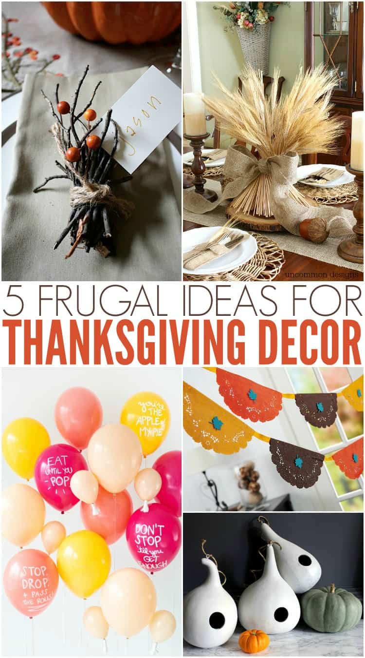 decorating for thanksgiving budget friendly
