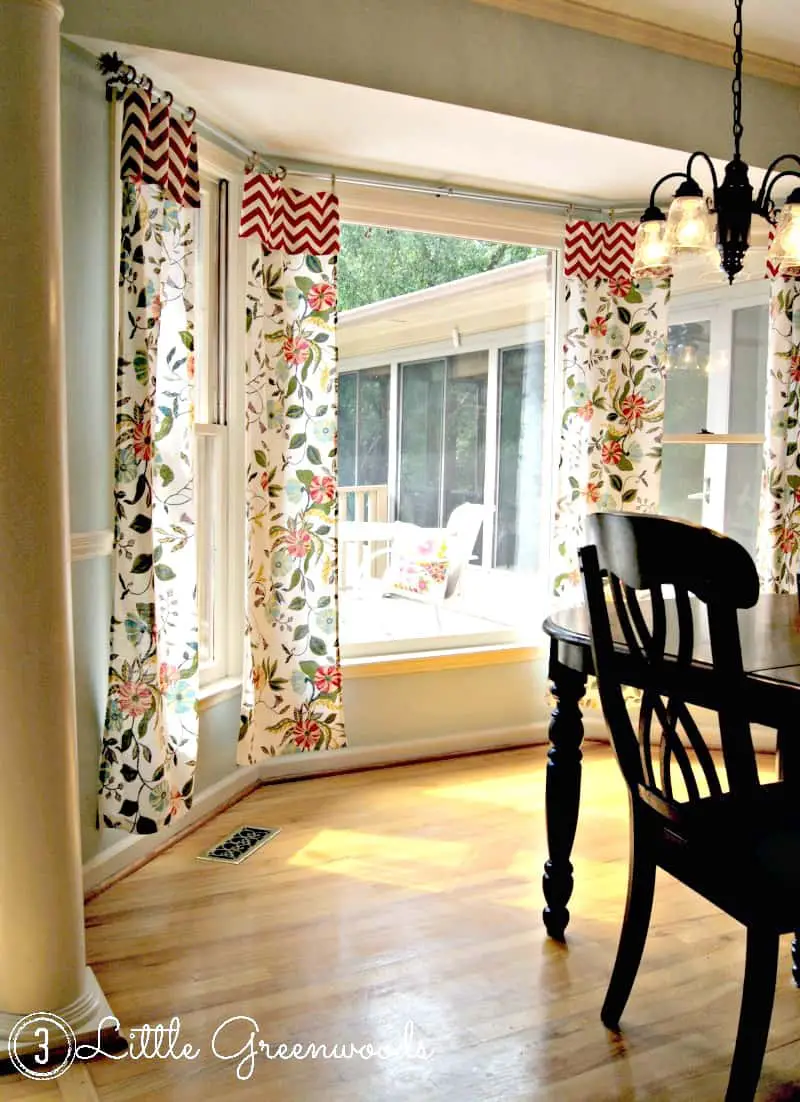 diy no sew curtains with table cloth