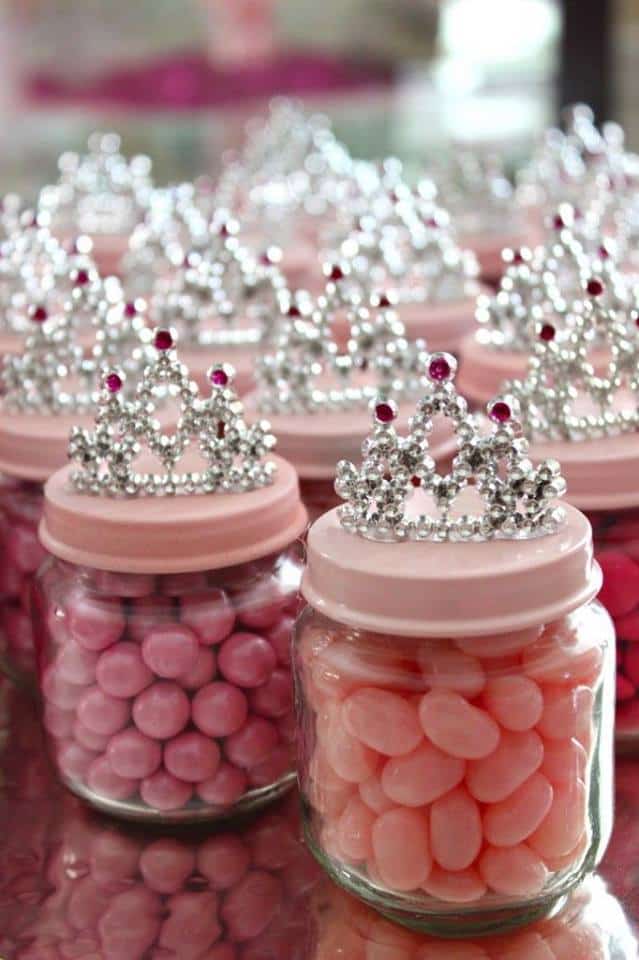 pink princess party favor