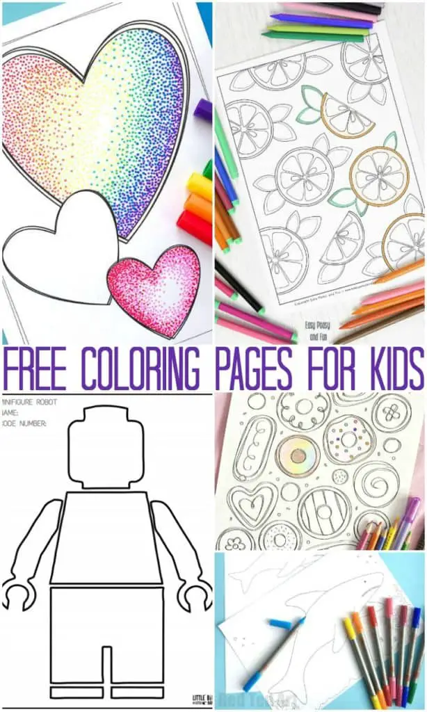 free kids coloring pages 
