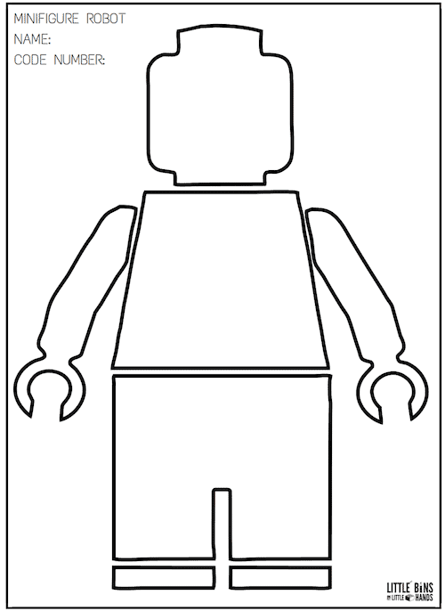free robot coloring page