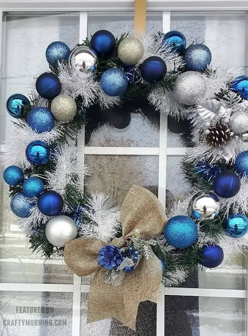 Ornament diy winter wreaths