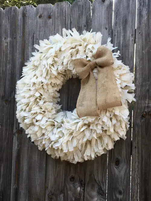 diy burlap wreath 