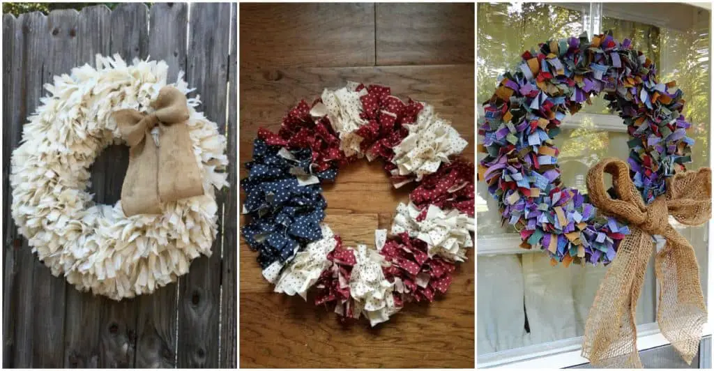 rag wreaths 