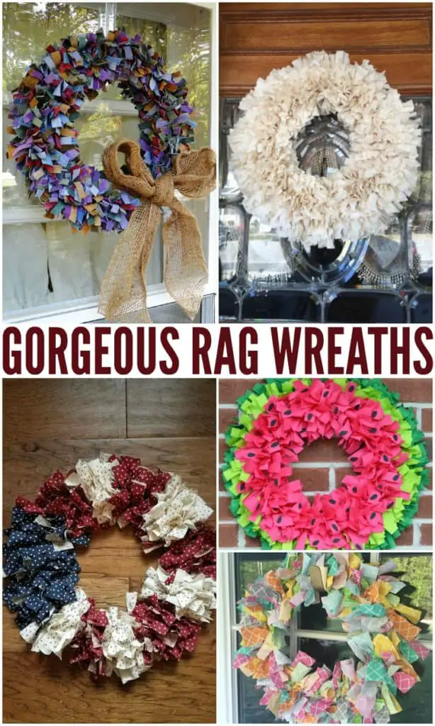 diy rag wreaths