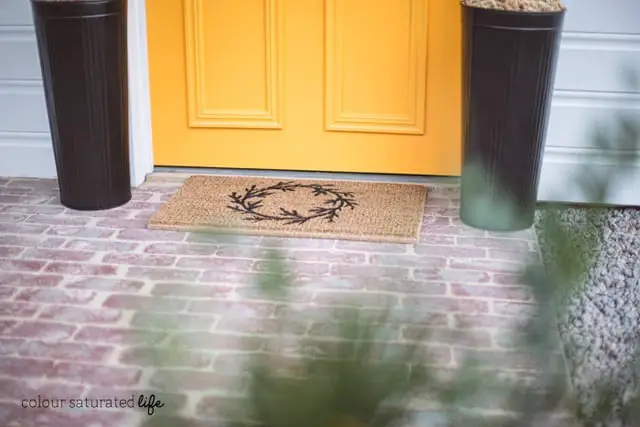 wreath front door diy doormats 
