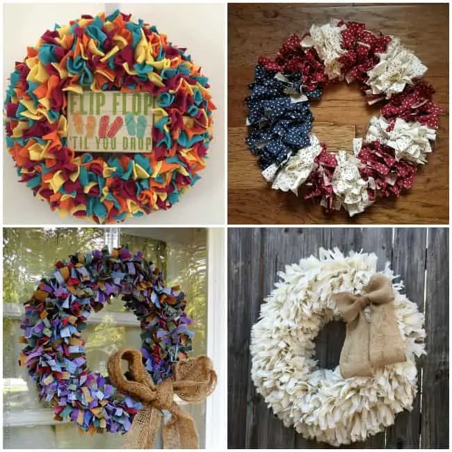 rag wreaths