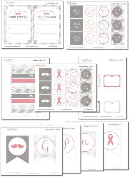 Breast Cancer awareness free printables