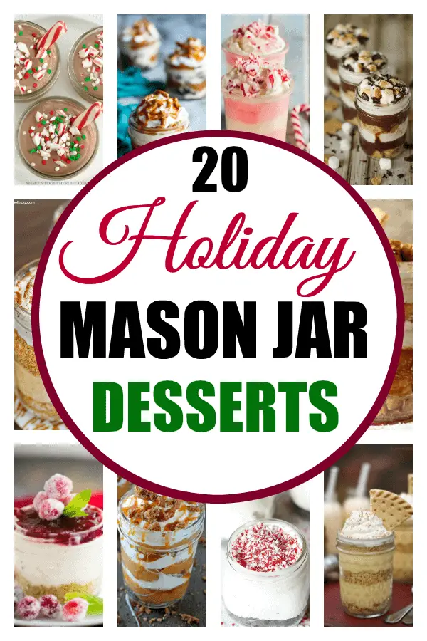 holiday desserts in mason jars 
