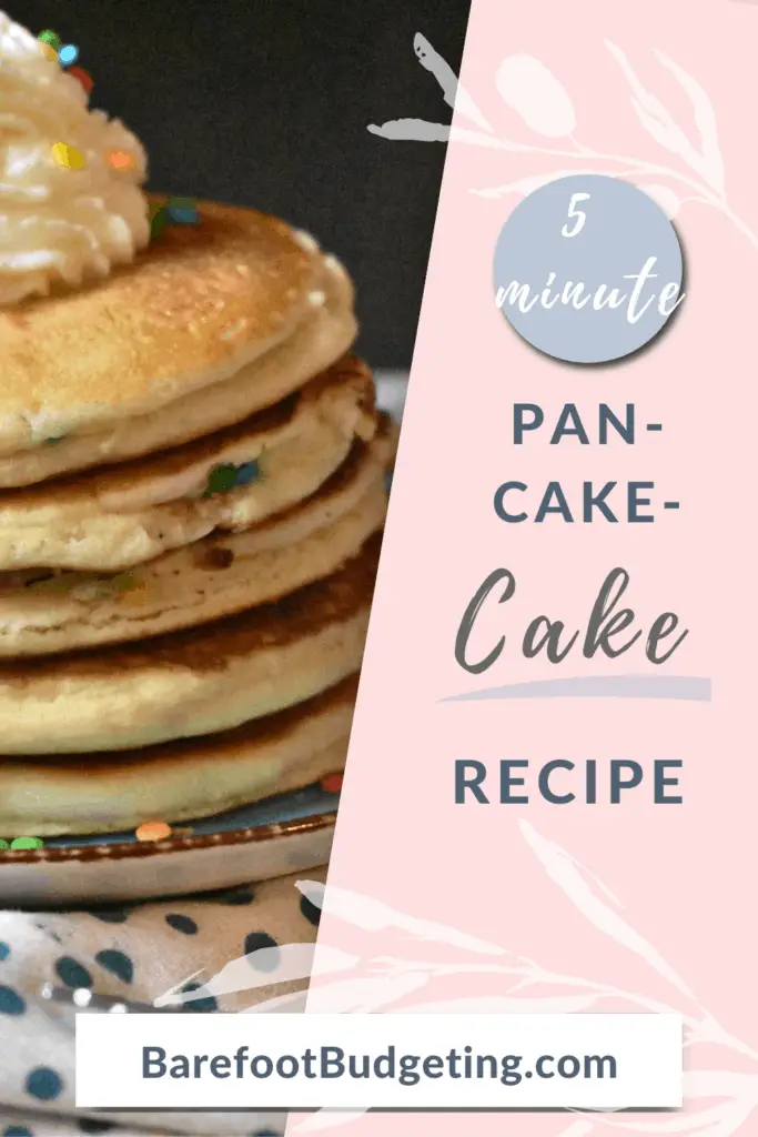5 minute pan cake cake