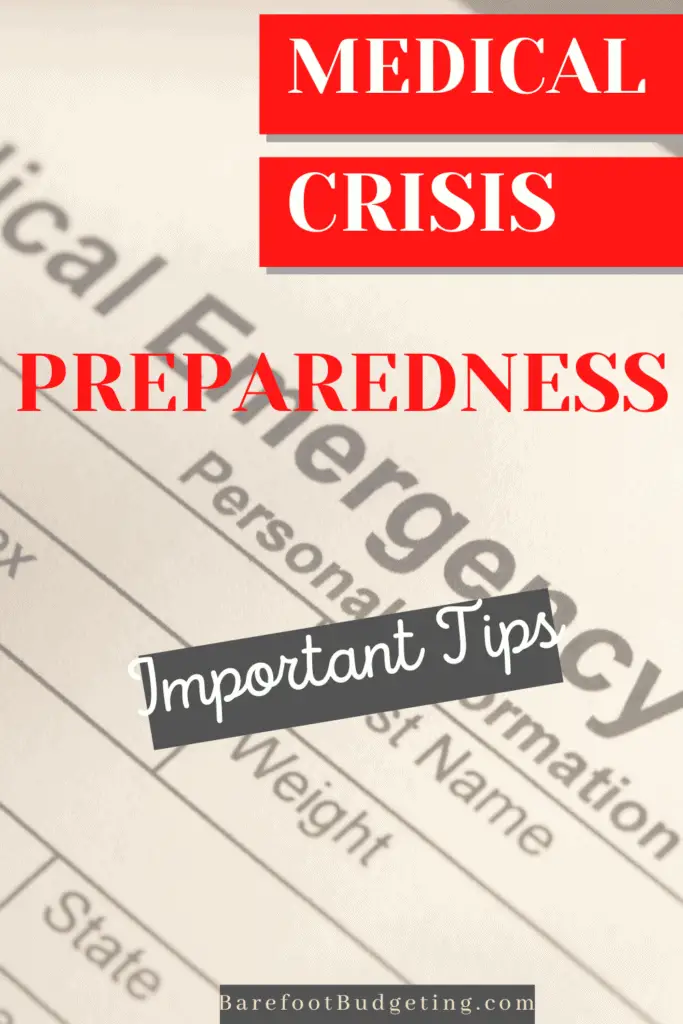 This health preparedness plan is a simple way to be prepared should illness or sickness arise. Simple items to have on hand. medical crisis preparedness tips 