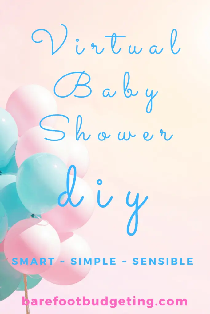 Need virtual baby shower ideas? This post all about how to host a virtual baby shower is for you! Whether you are hosting a virtual baby shower on facebook or zoom this post has great ideas for games, invitations and more!