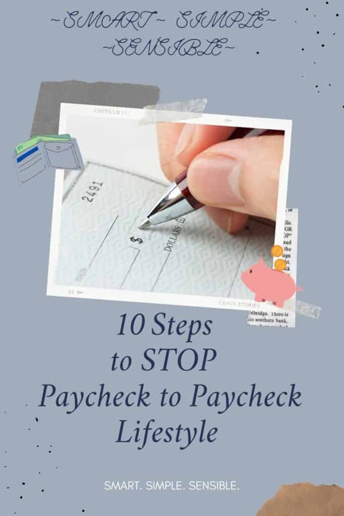 stop living paycheck to paycheck no savings