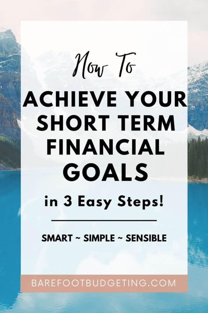 How to save money for short-term goals in 3 Easy Steps Pinterest Image