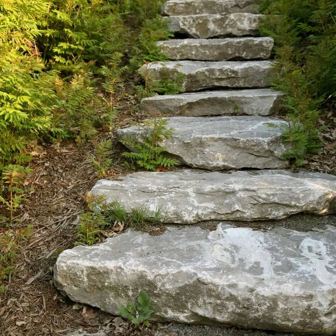 the delayed gratification, enjoying the journey. image of stone steps leading upward